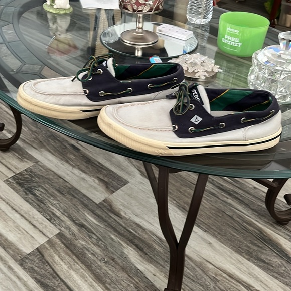 SPERRY ATHLETIC SHOES SZ 10.5 GREY/ DK NAVY GREAT CONDITION NO BOX - Picture 6 of 6